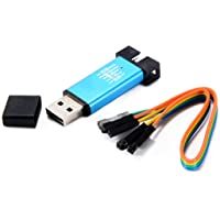 SODIAL Downloader de emulador de USB Mini de Aluminio STM8 STM32 STLink ST-Link V2 Color Aleatorio